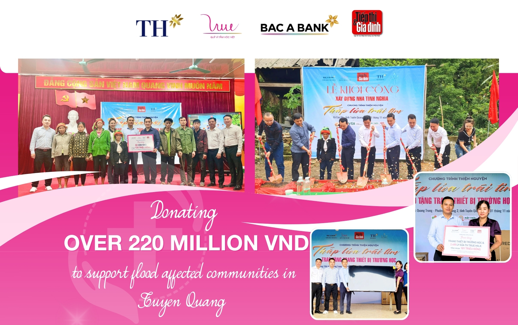 More than 220 million VND in support for flood-affected communities in Tuyen Quang
